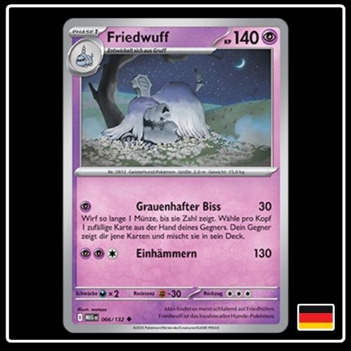 Friedwuff 066/132 Pokemon Mega Entwicklung