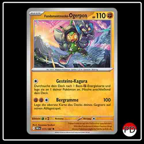 Fundamentmaske-Ogerpon 111/182 Pokemon Ewige Rivalen