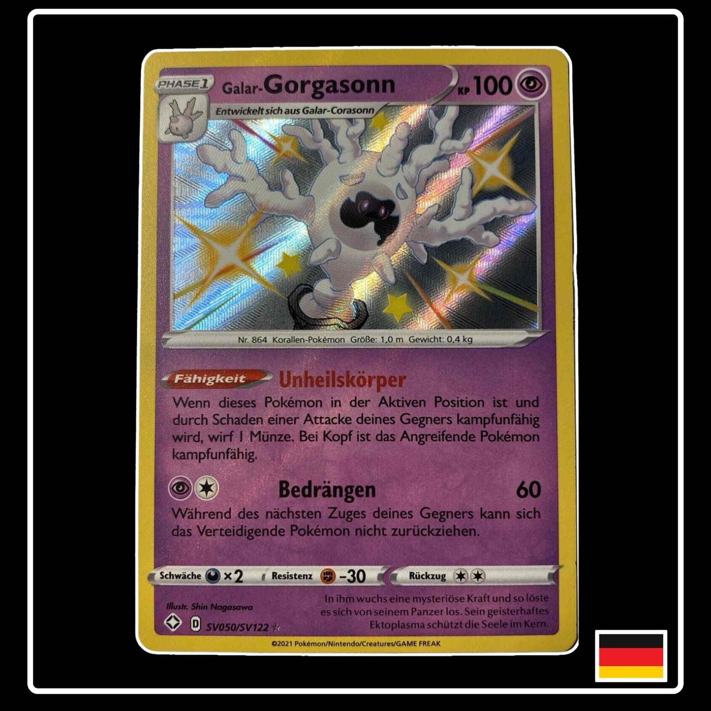 Galar-Gorgasonn Shiny Deutsch SV050/SV122 Glänzendes Schicksal