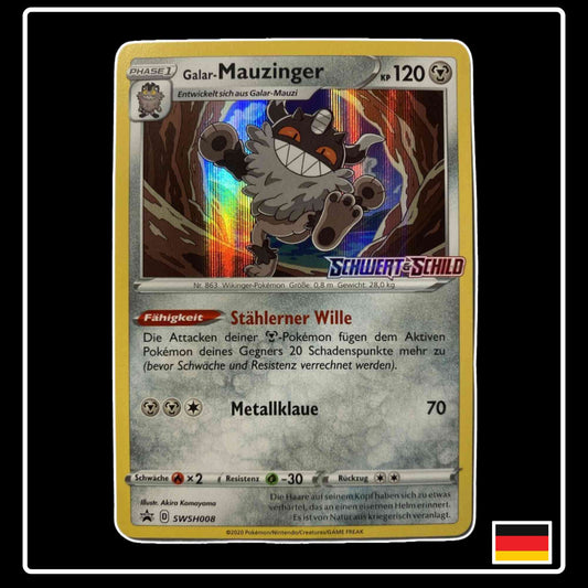 Galar-Mauzinger SWHS008 Pokemon Black Star Promo Schwert & Schild