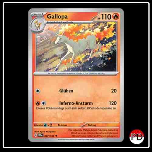 Gallopa 027/162 Pokemon Gewalten der Zeit