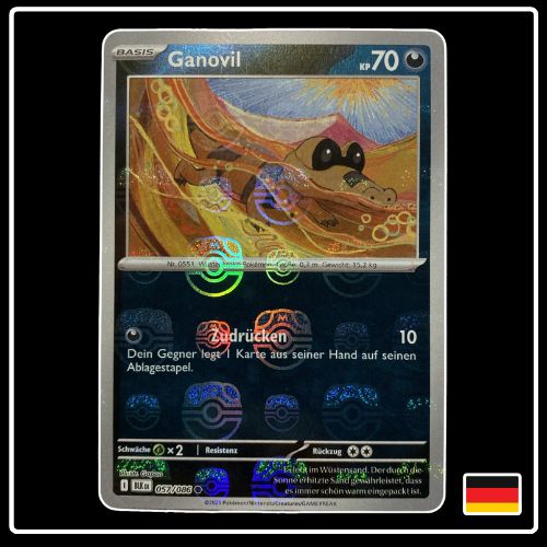 Ganovil Meisterball 057/086 Pokemon Schwarze Blitze