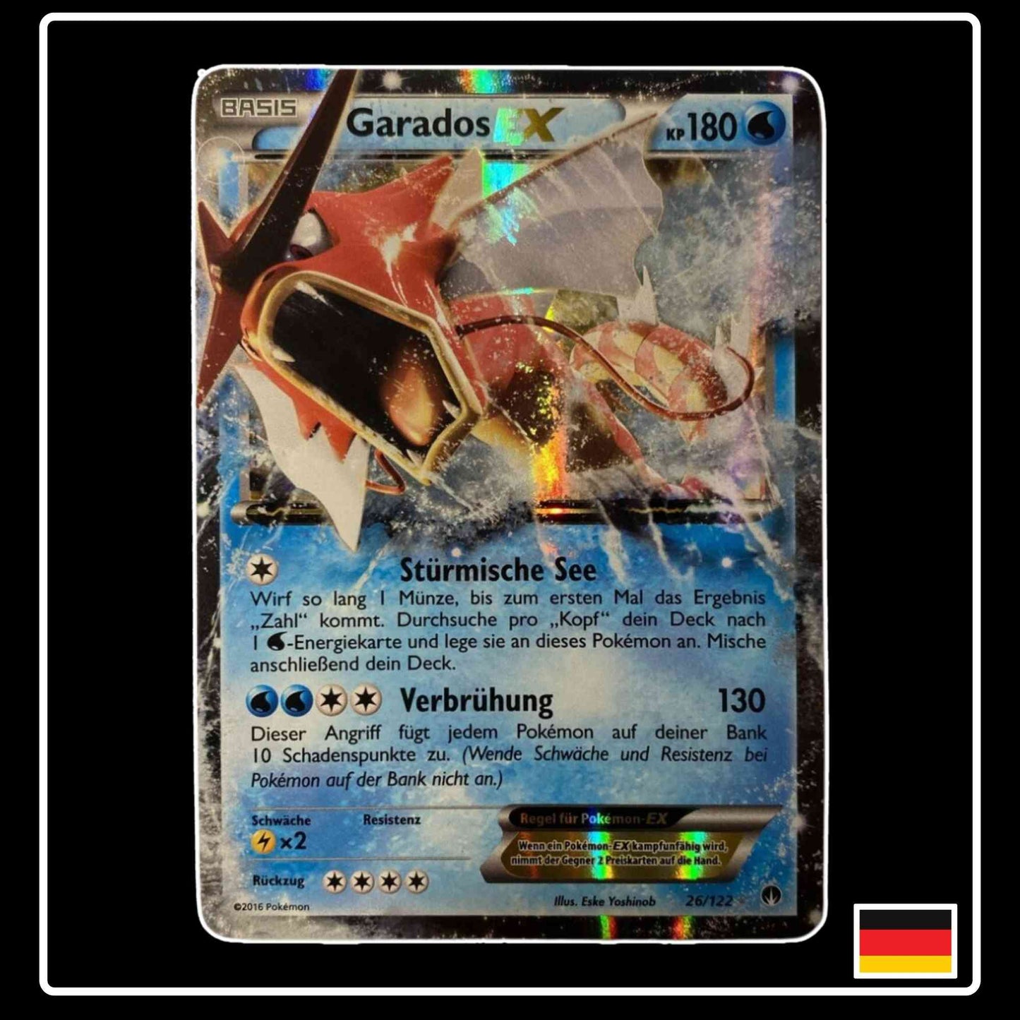 Garados EX SHINY 26/122 Pokemon TURBOfieber