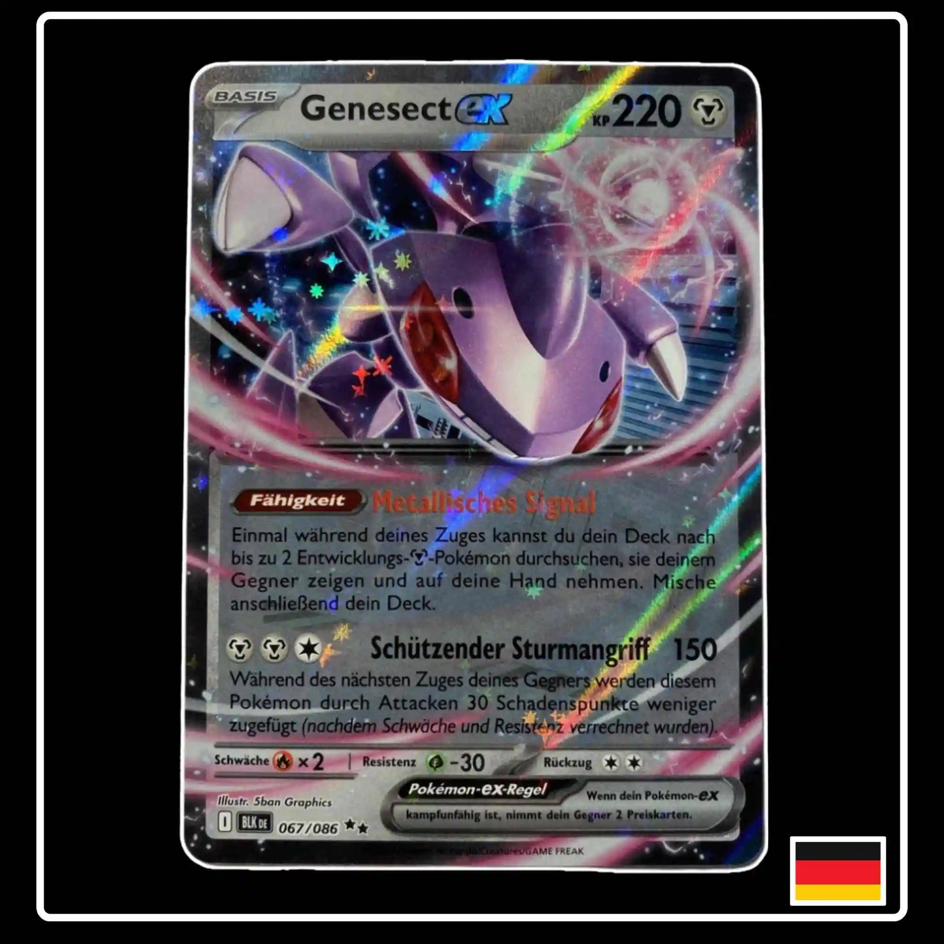 Genesect ex 067/086 Pokemon Schwarze Blitze