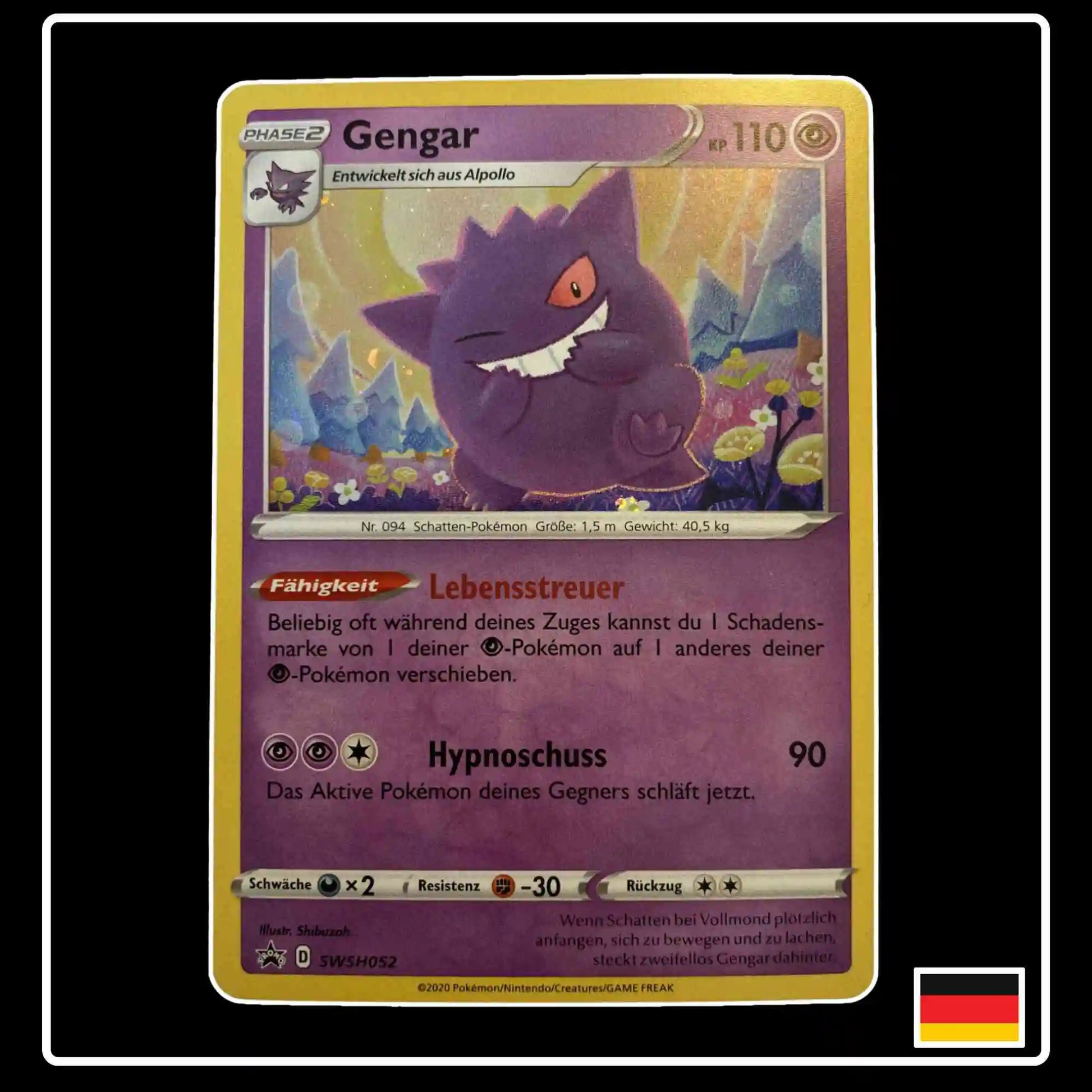 Gengar HOLO SWSH052 Pokemon Black Star Promo
