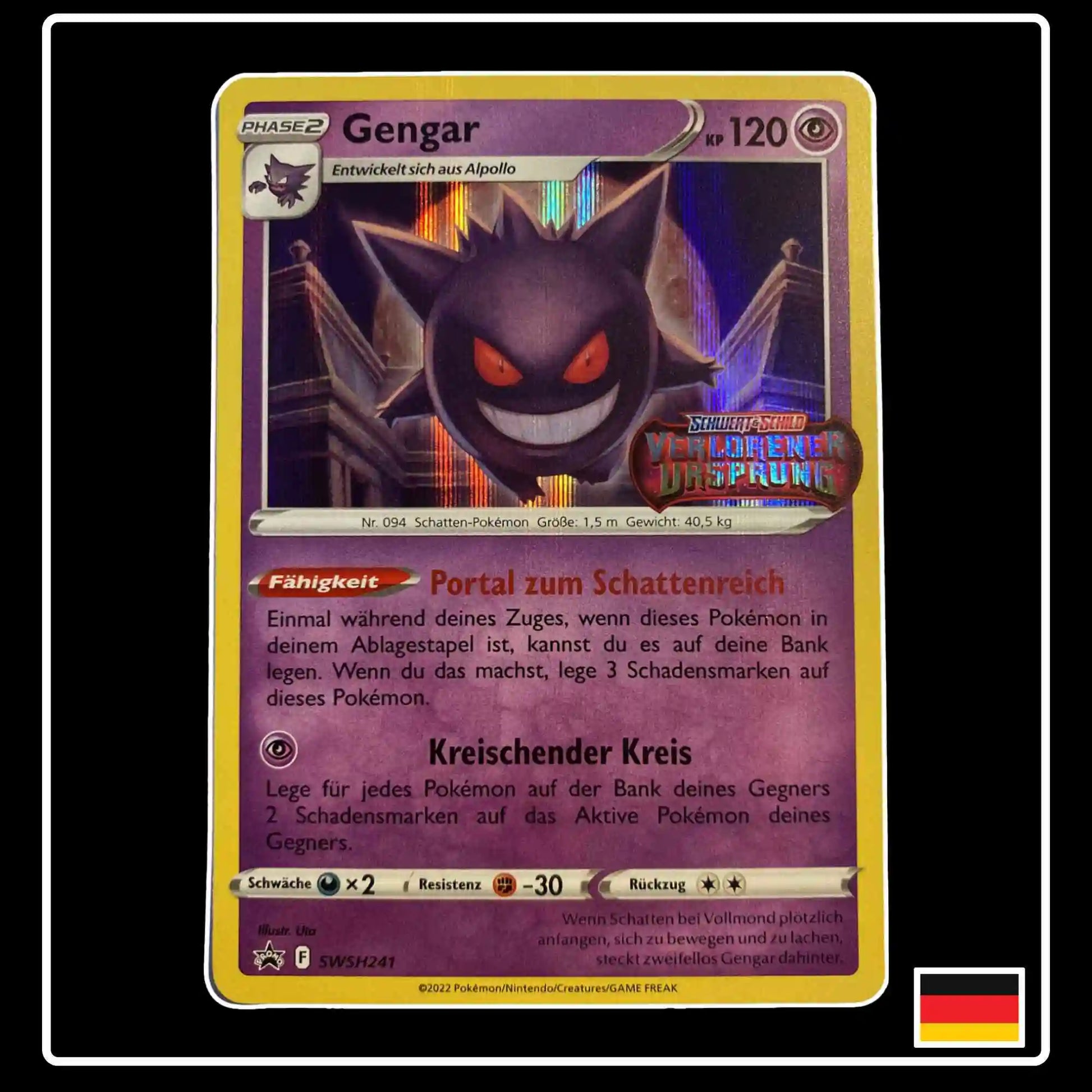 Gengar SWSH241 Pokemon Verlorener Ursprung
