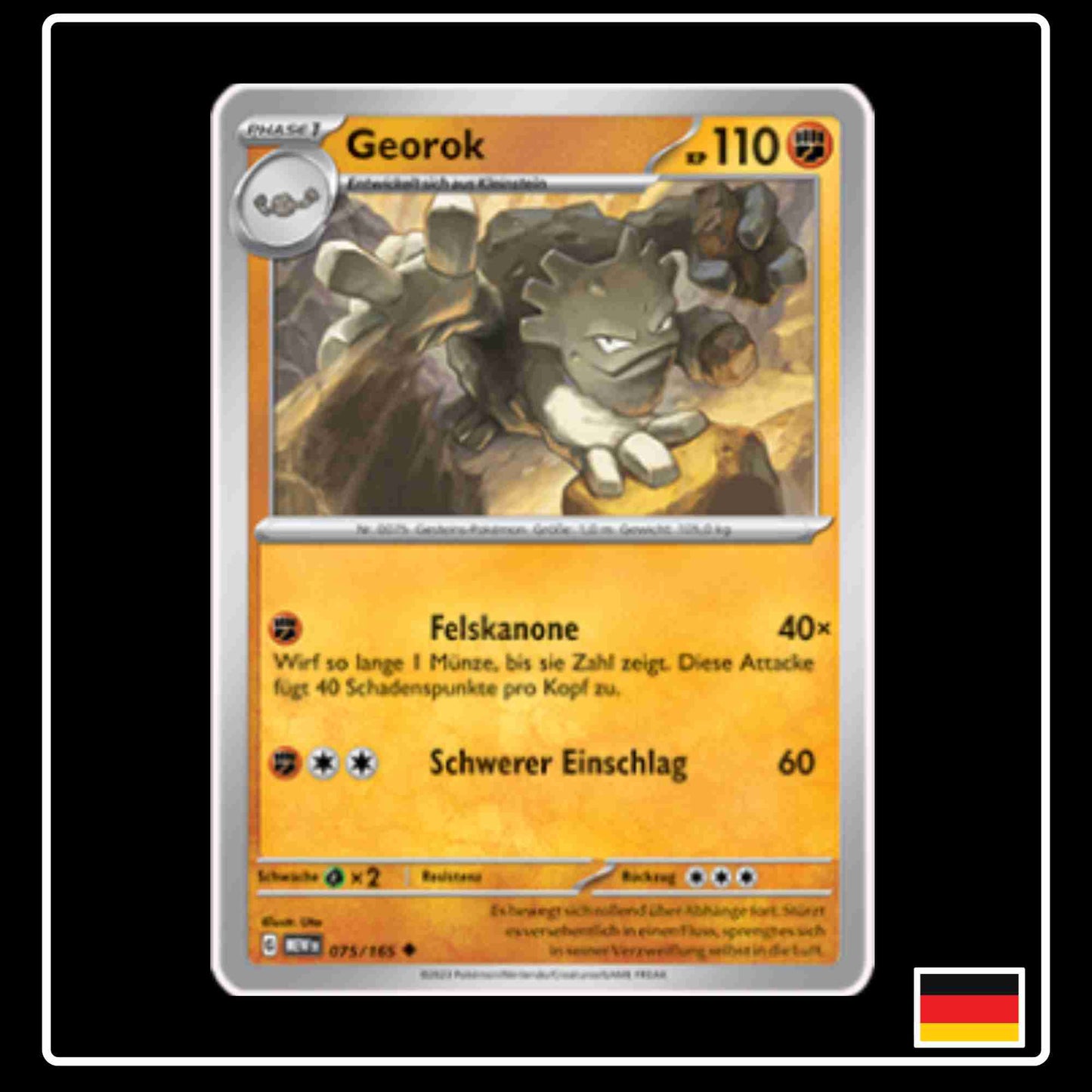 Georok 075/165 aus dem Pokemon Set Karmesin & Purpur 151
