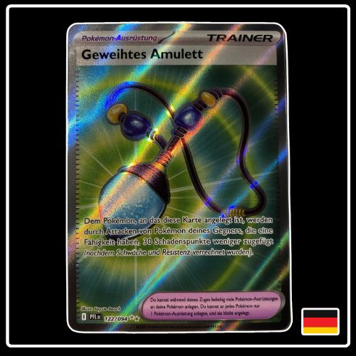 Geweihtes Amulett Trainer Full Art 122/094 Pokemon Fatale Flammen