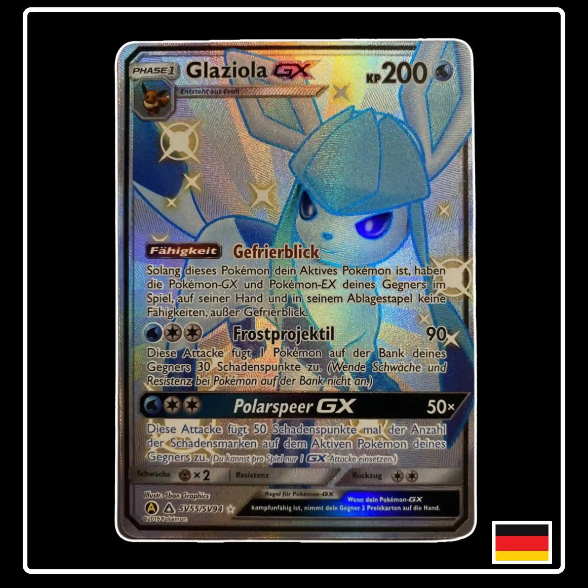 Glaziola GX Shiny SV55 Pokemon Verborgenes Schicksal
