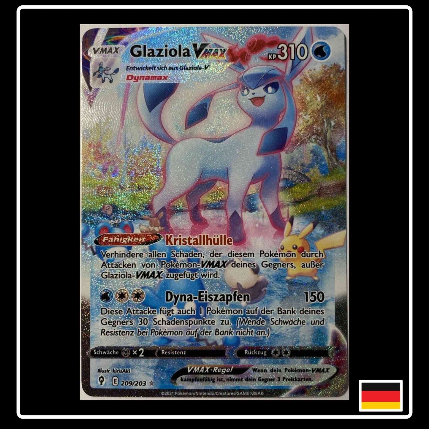 Glaziola VMAX Alternative Art 209/203 Pokemon Drachenwandel