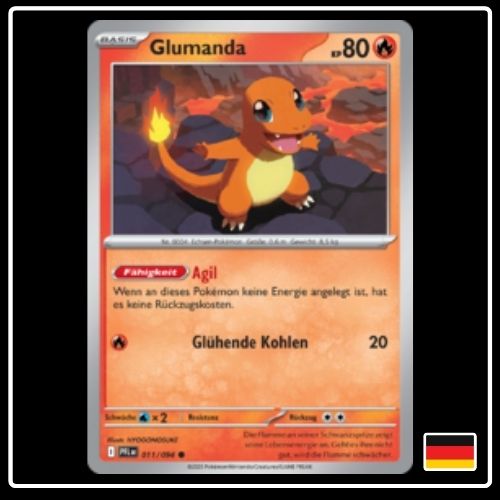 Glumanda 011/094 Pokemon Fatale Flammen