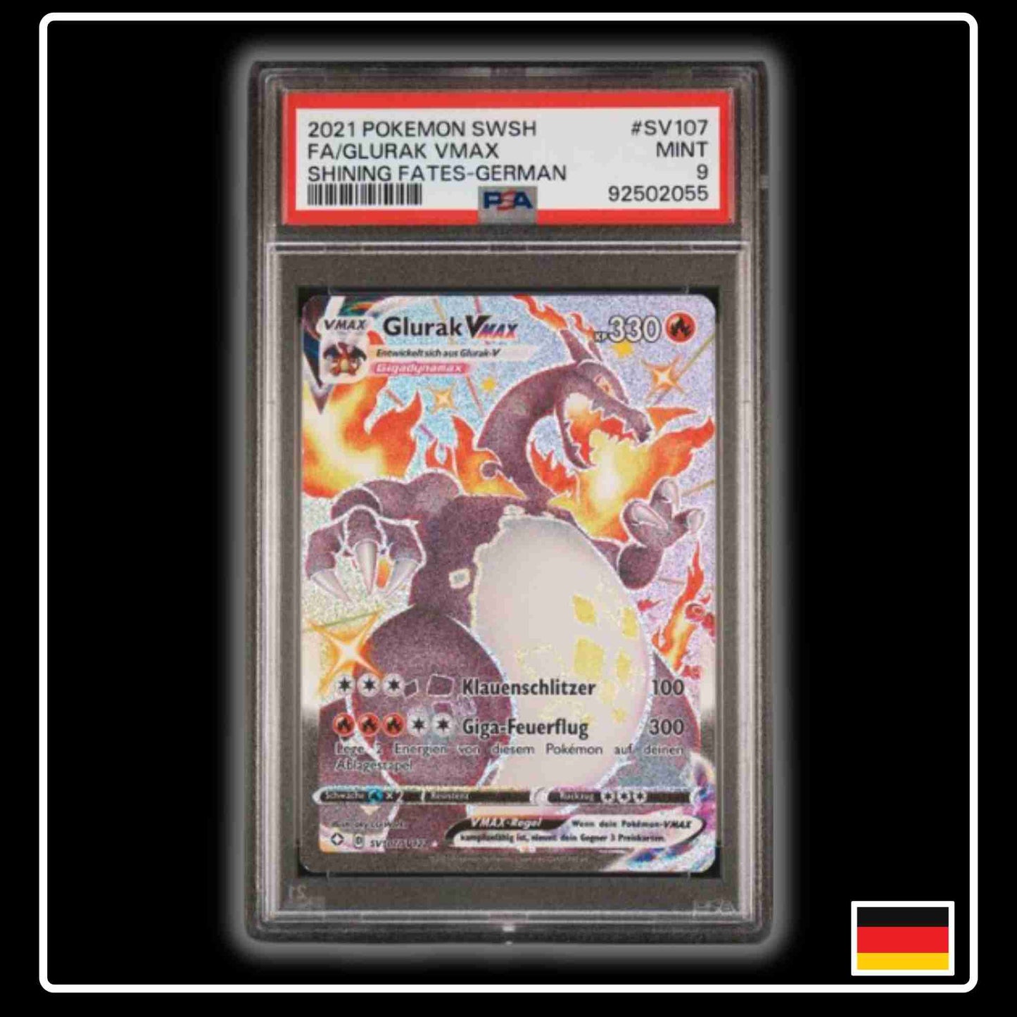 Glurak VMAX Shiny PSA 9