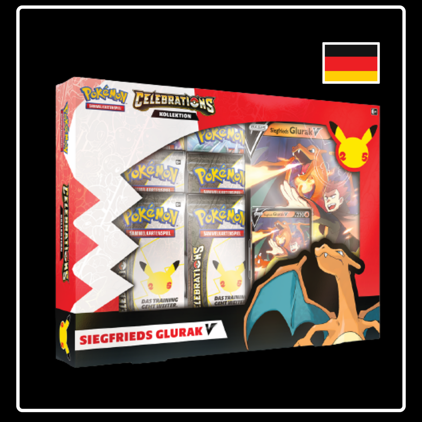 Schwert & Schild Celebrations Kollektion Siegfrieds Glurak (DE)