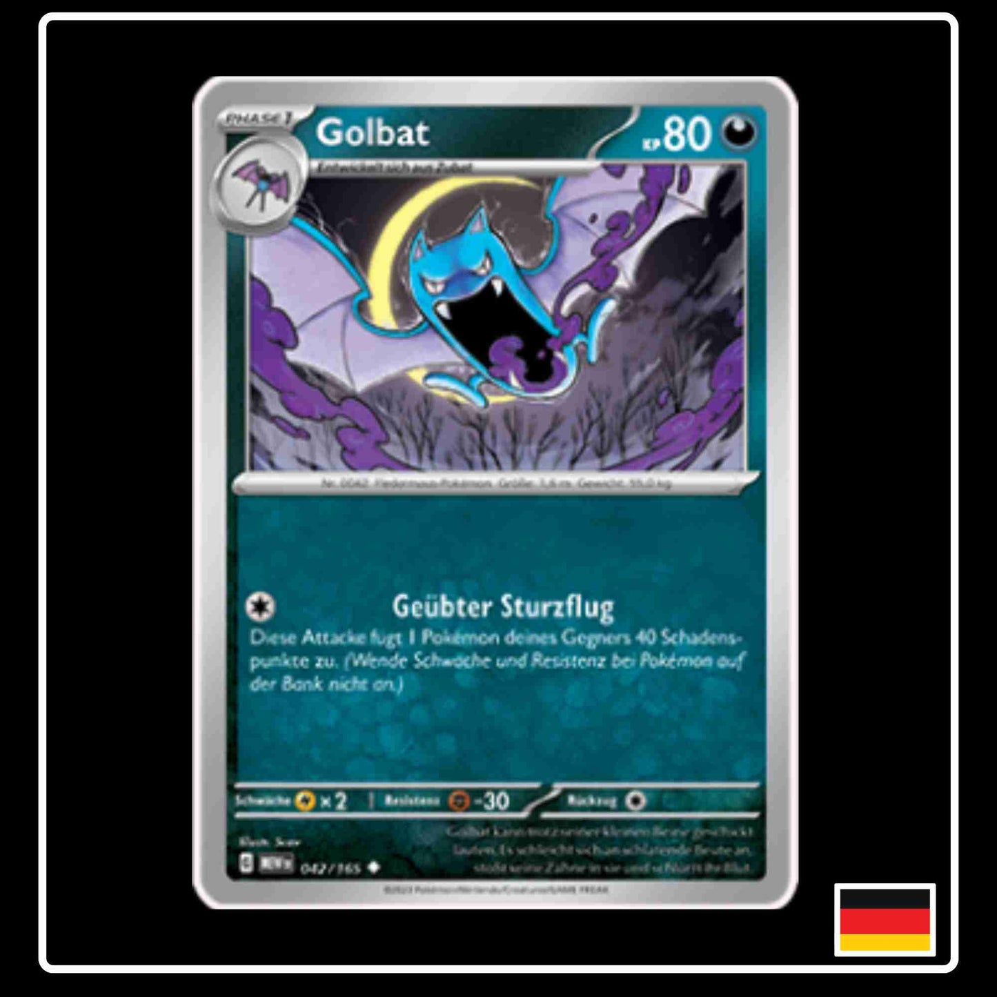 Golbat 042/165 aus dem Pokemon Set Karmesin & Purpur 151