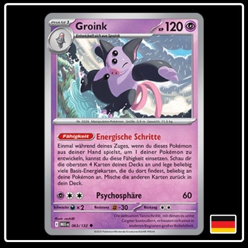 Groink 063/132 Pokemon Mega Entwicklung