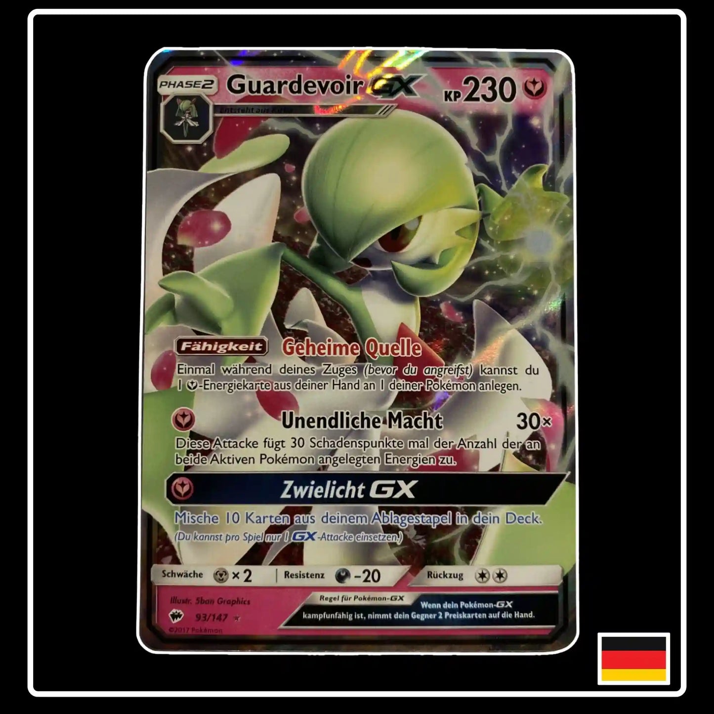 Guardevoir GX 93/147 Pokemon Nacht im Flammen