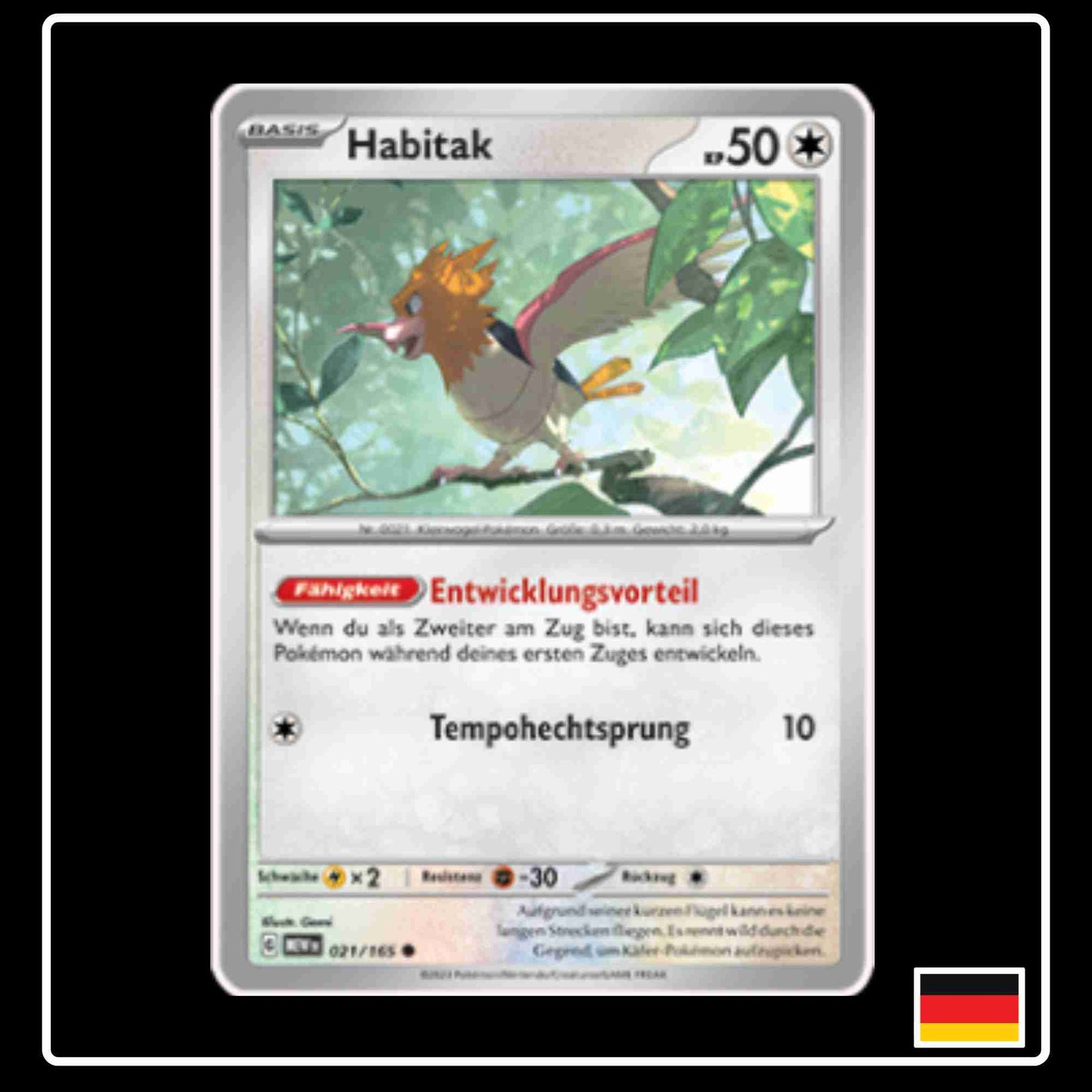 Habitak 021/165 aus dem Pokemon Set Karmesin & Purpur 151