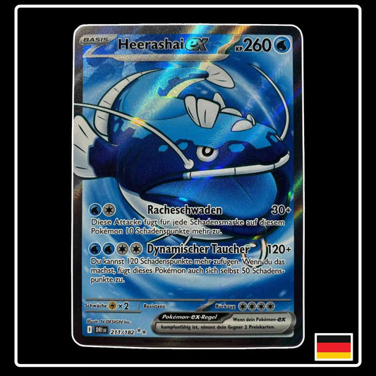 Heerashai ex Full Art 211/182 Pokemon Ewige Rivalen