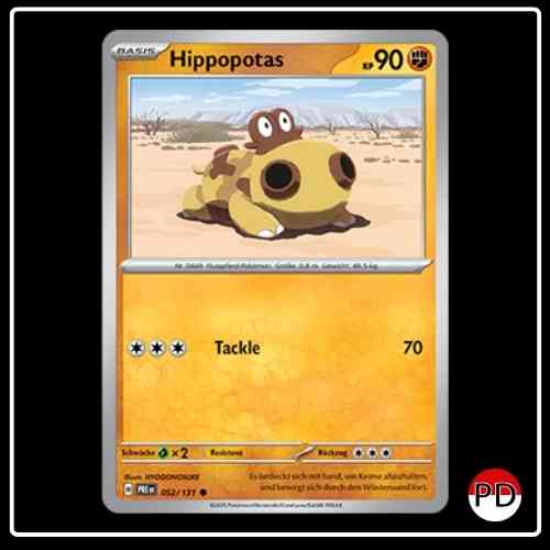 Hippopotas 052/131 Pokemon Prismatische Entwicklungen