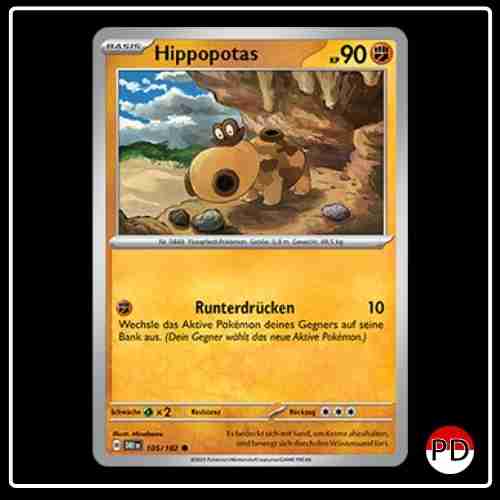 Hippopotas 105/182 Pokemon Ewige Rivalen