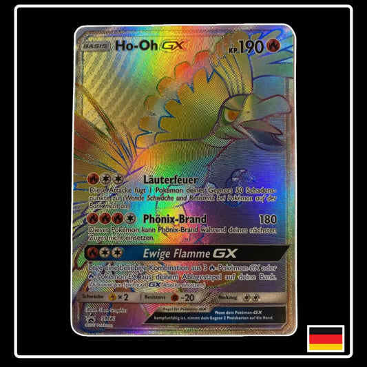 Ho-Oh GX Rainbow SM80 Pokemon SM Black Star Promo