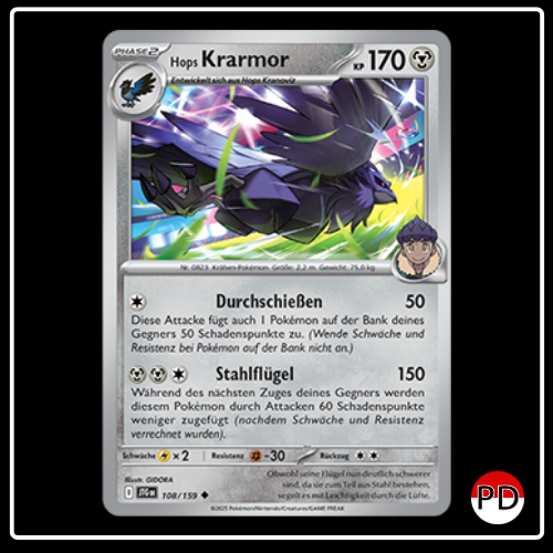 Hops Krarmor 108/159 Pokemon Reisegefährten