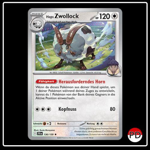 Hops Zwollock 136/159 Pokemon Reisegefährten