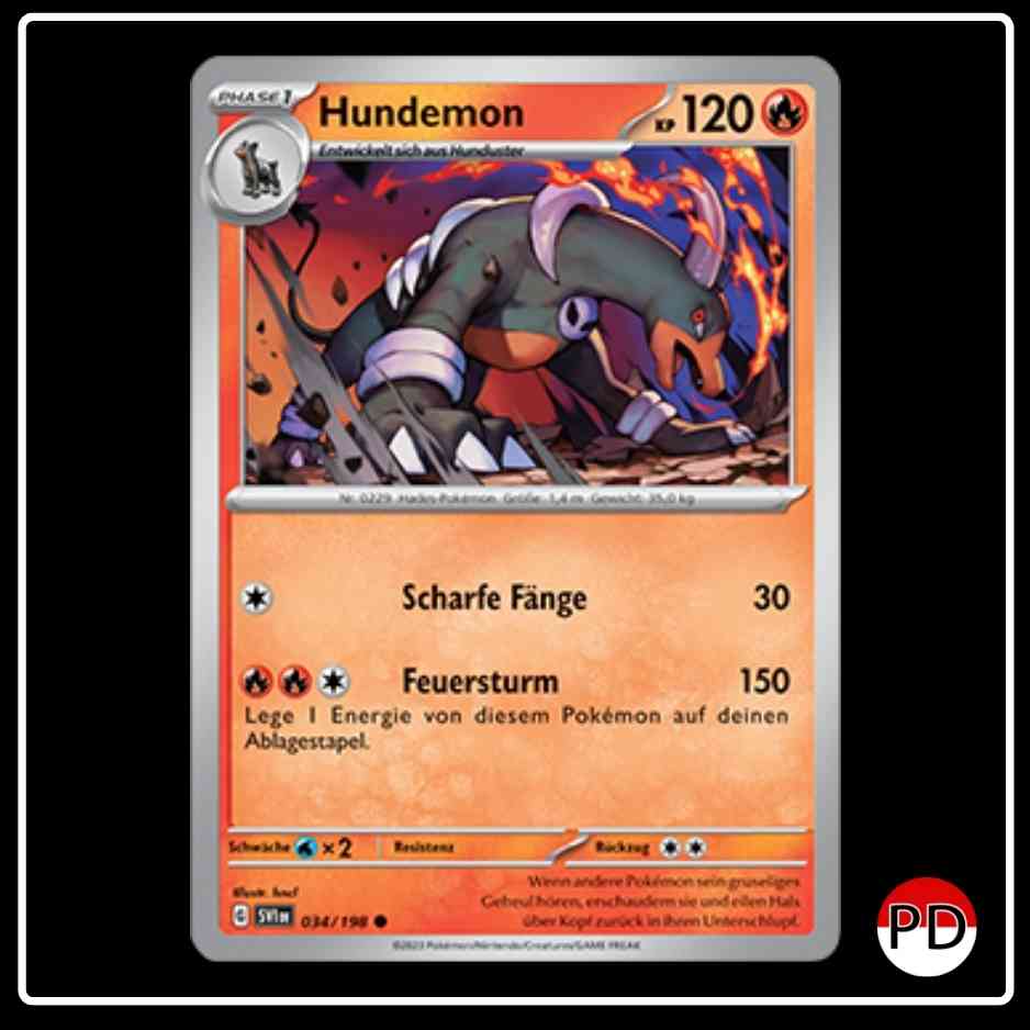 Hundemon 034/198 Pokemon Karmesin & Purpur