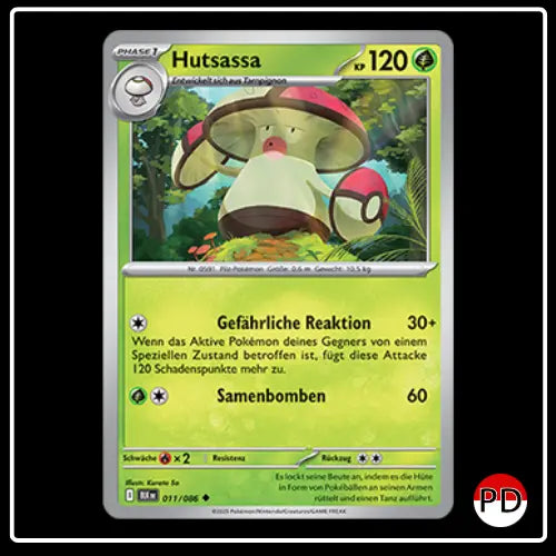 Hutsassa 011/086 Pokemon Schwarze Blitze