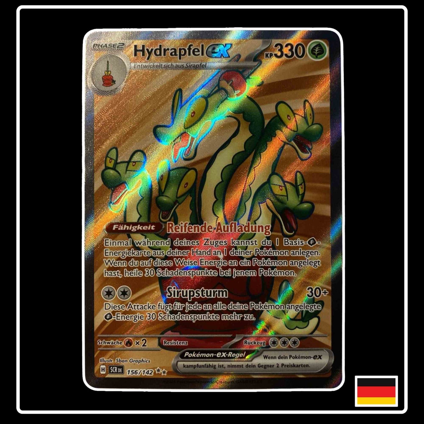 Hydrapfel ex Full Art 156/142 Pokemon Stellarkrone