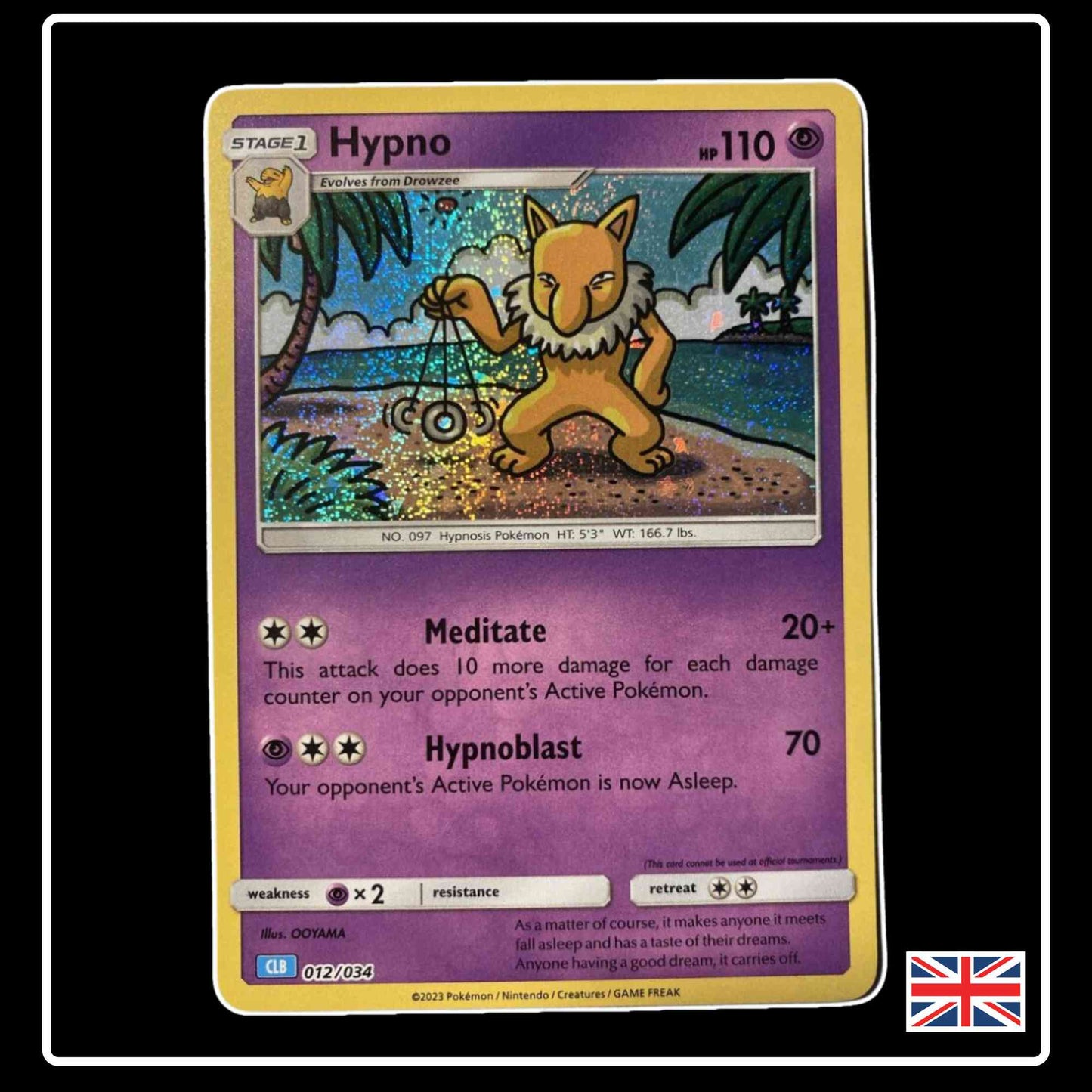 Hypno 012/034 CLB Pokemon TCG Classic Collection