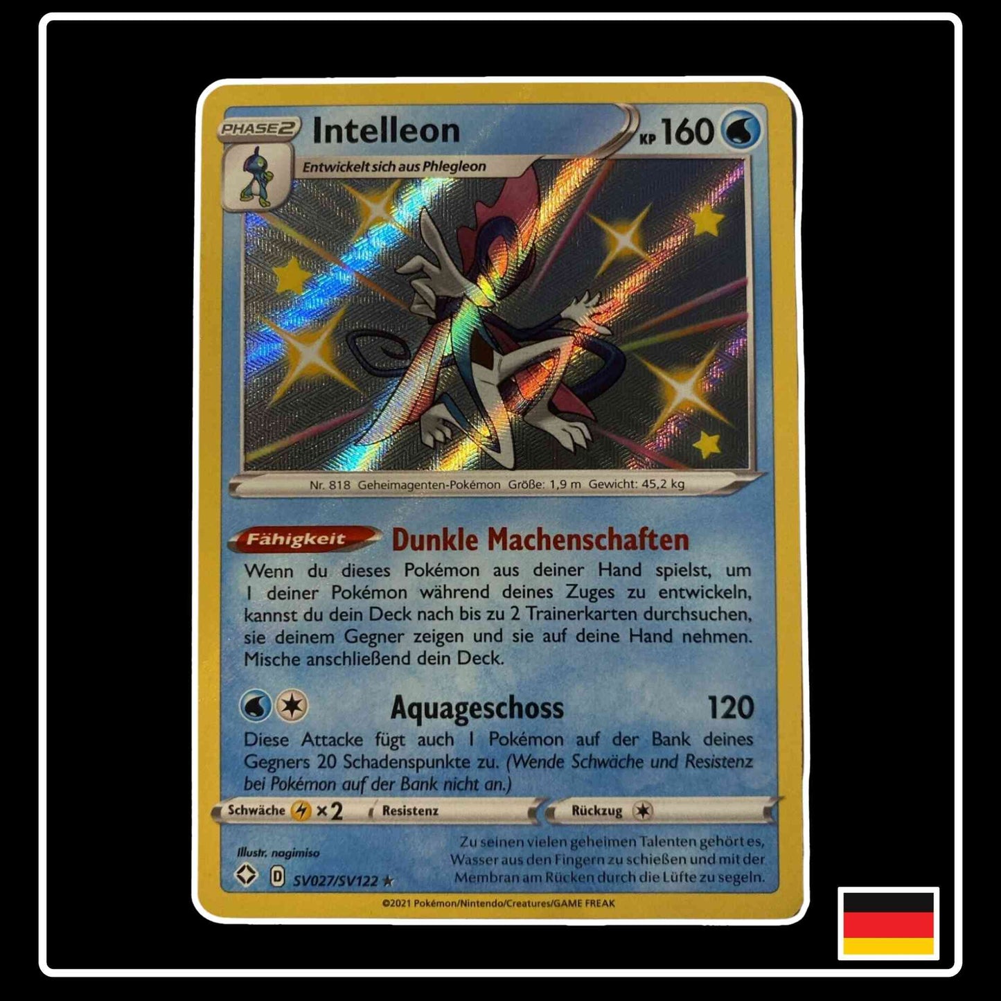Intelleon SV027/SV122 Pokemon Glänzendes Schicksal Shiny