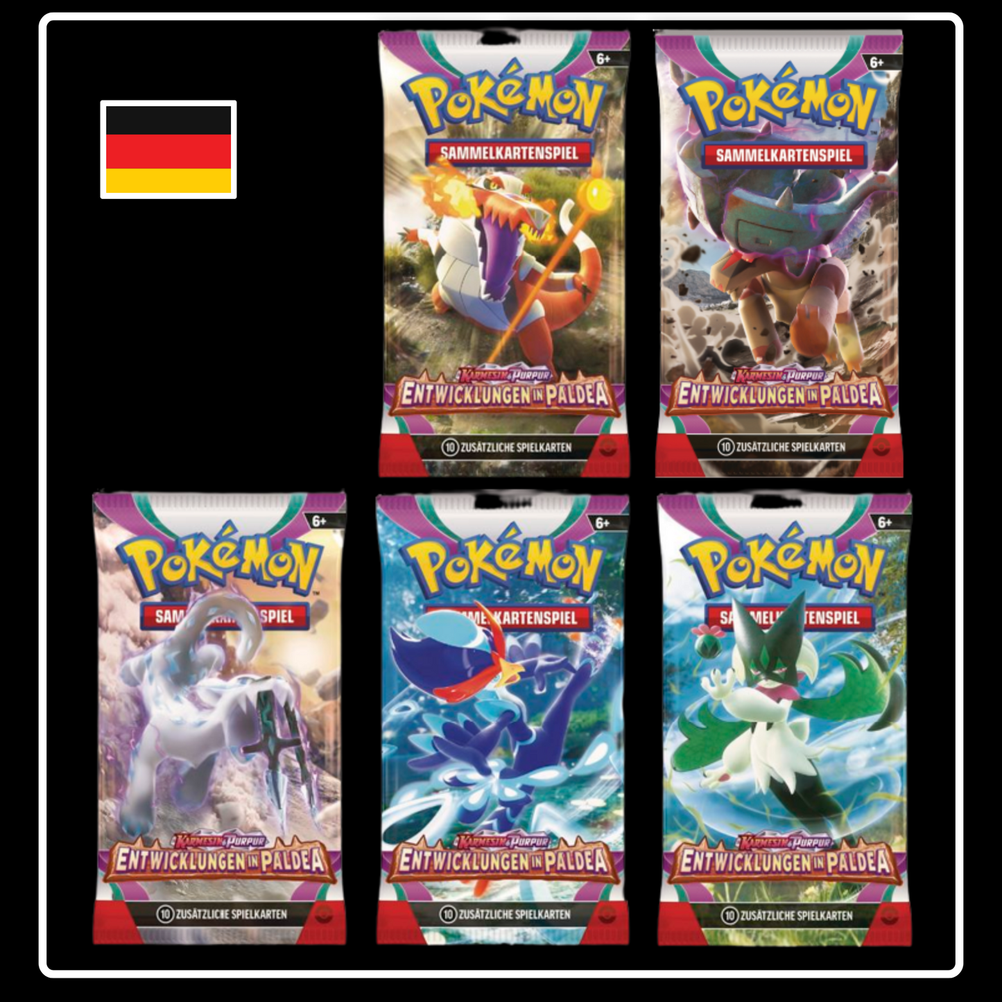 Pokemon Entwicklungen in Paldea Booster Pack (DE)