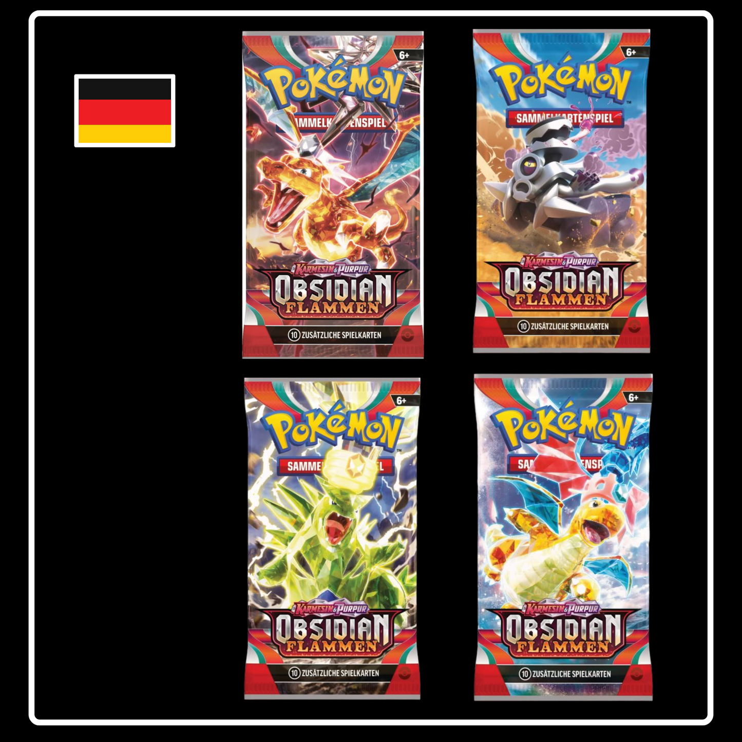 Pokemon Karmesin & Purpur Obsidianflammen Booster Pack (DE)