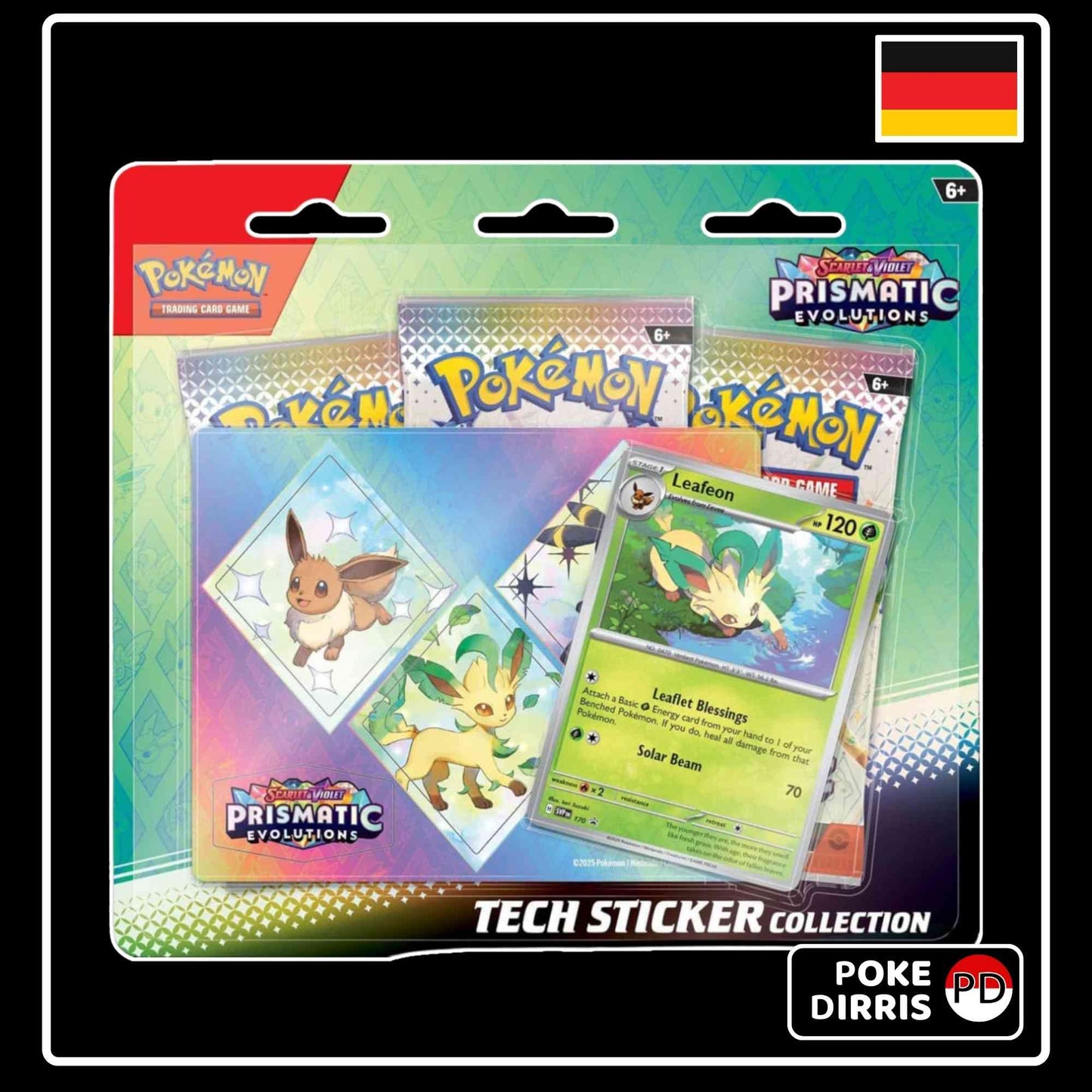 Pokemon Prismatische Entwicklungen Tech-Sticker Kollektion Deutsch Folipurba