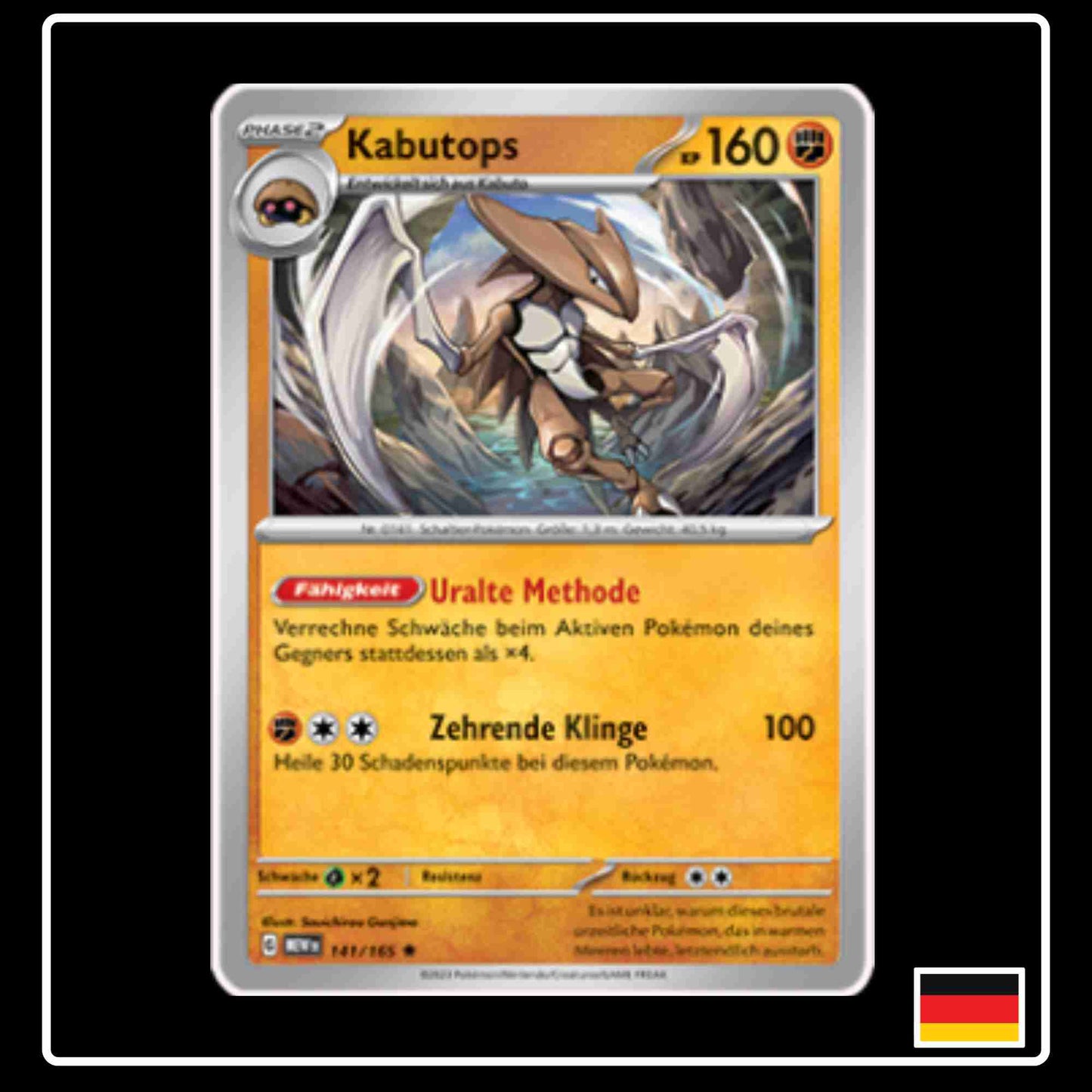 Kabutops 141/165 aus dem Pokemon Set Karmesin & Purpur 151