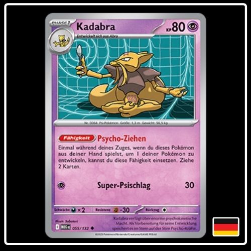 Kadabra 055/132 Pokemon Mega Entwicklung