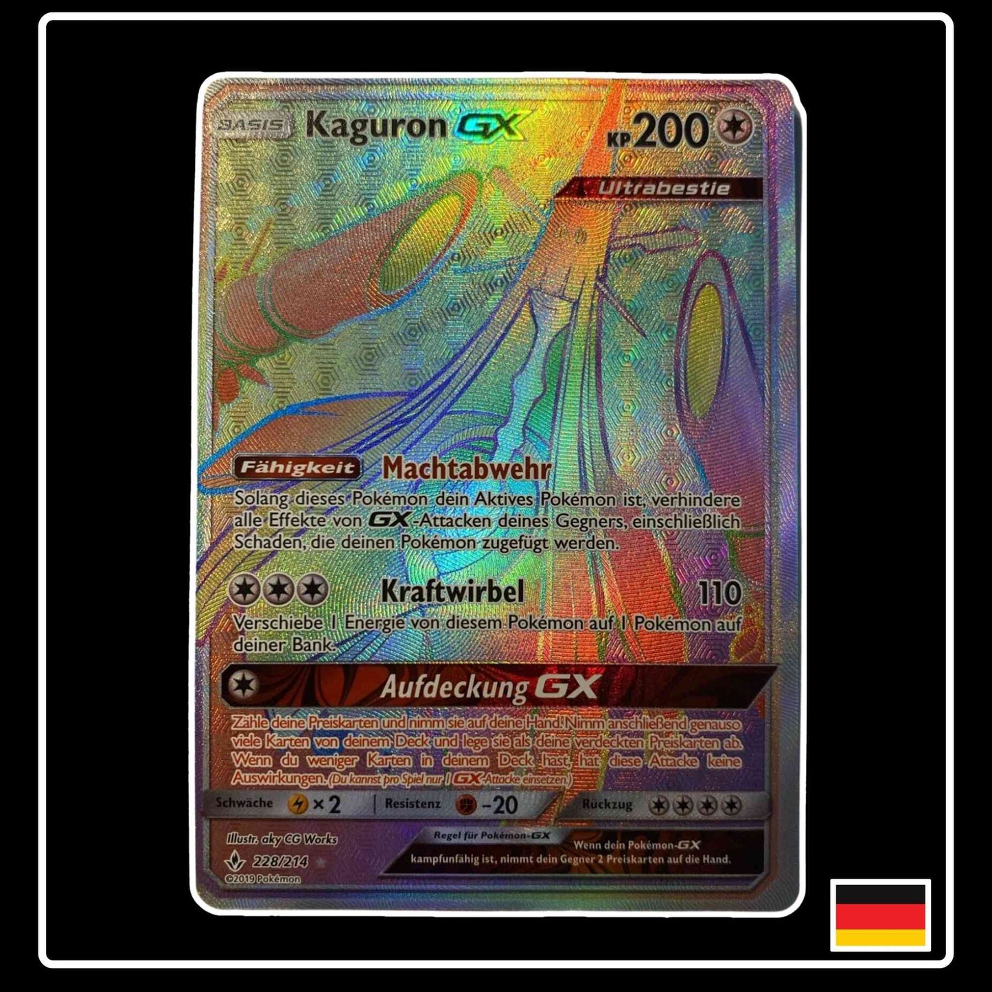 Kaguron GX Rainbow 228/214 Pokemon
