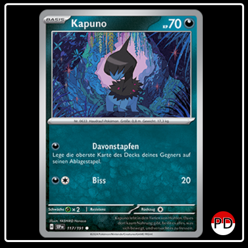 Kapuno 117/191 Pokemon Stürmische Funken