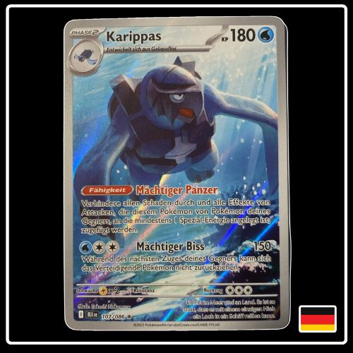 Karippas Illustration Rare 107/086 Pokemon Schwarze Blitze