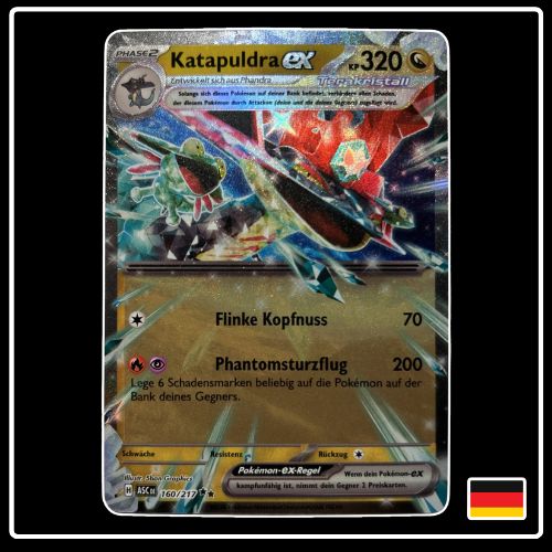 Katapuldra ex 160/217 Pokemon Erhabene Helden
