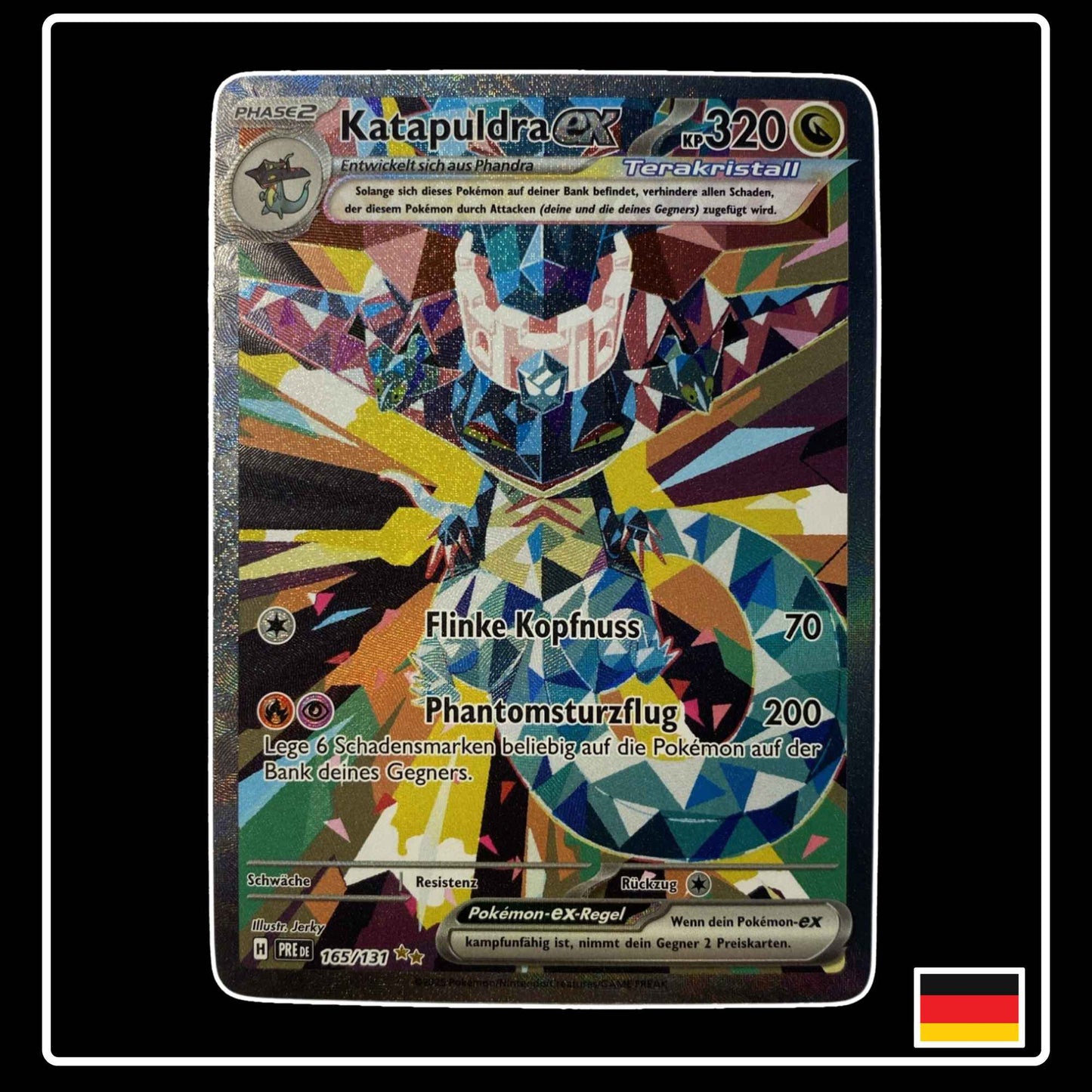 Katapuldra Special Illustration Rare Pokémon Karte – Prismatische Entwicklungen, Deutsch, holografisch, selten