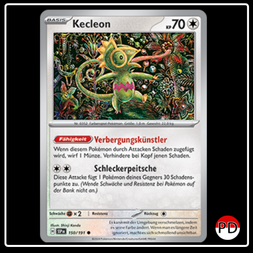 Kecleon 150/191 Pokemon Stürmische Funken
