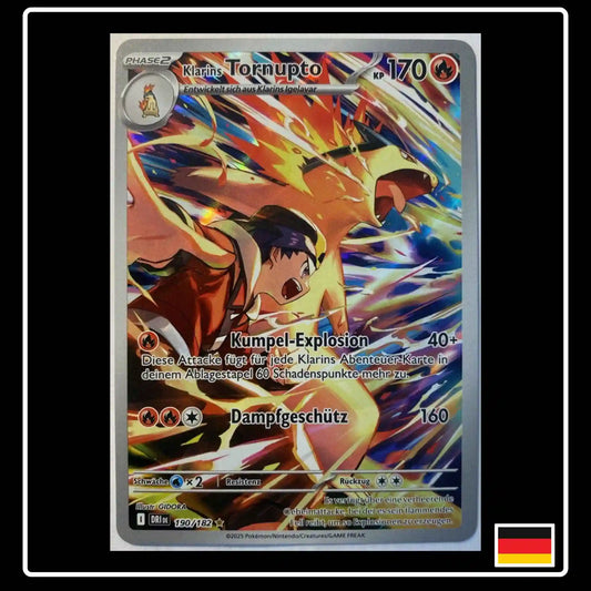 Klarins Tornupto Illustration Rare 190/182 Pokemon Ewige Rivalen