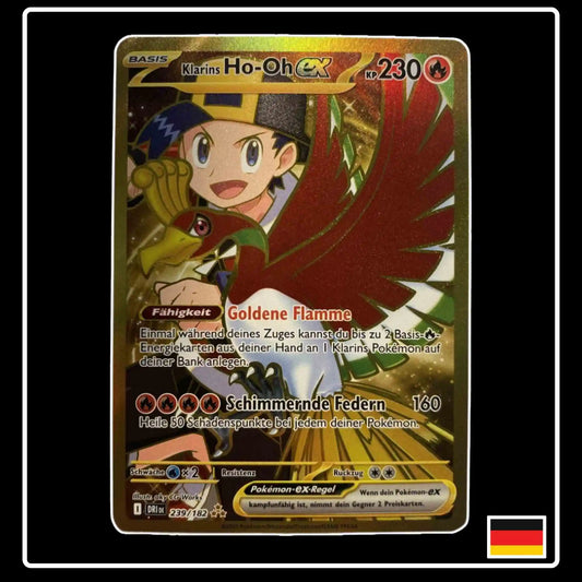 Klarins Ho-Oh ex GOLD 239/182 Pokemon Ewige Rivalen