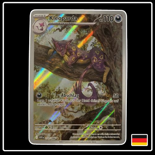 Kleoparda Illustration Rare 137/086 Pokemon Weisse Flammen