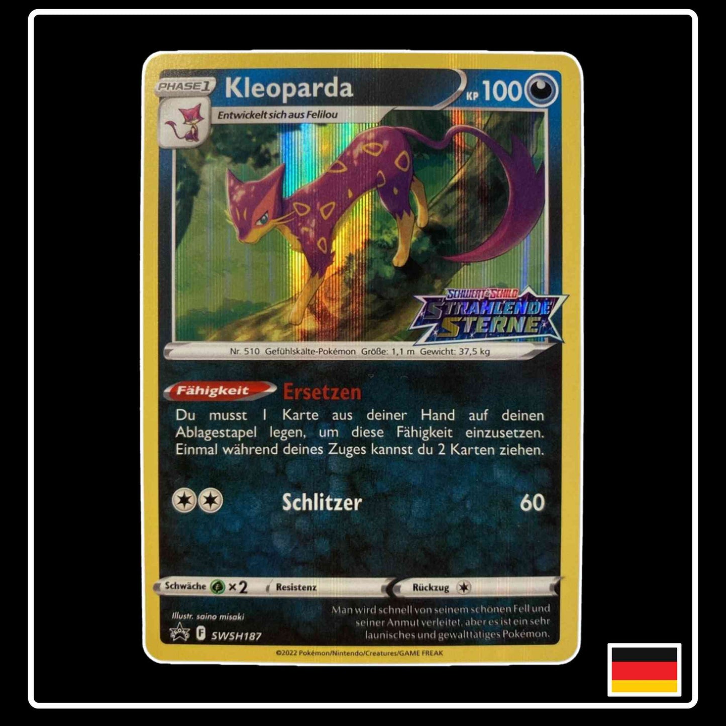 Kleoparda HOLO SWSH187 Pokemon Black Star Promo