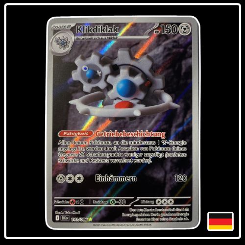 Klikdiklak Illustration Rare 141/086 Pokemon Schwarze Blitze
