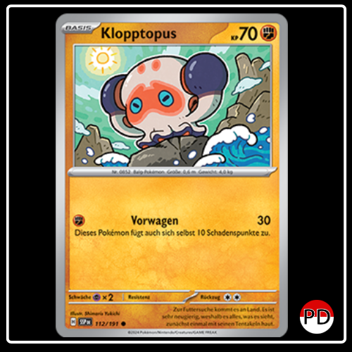 Klopptopus 112/191 Pokemon Stürmische Funken