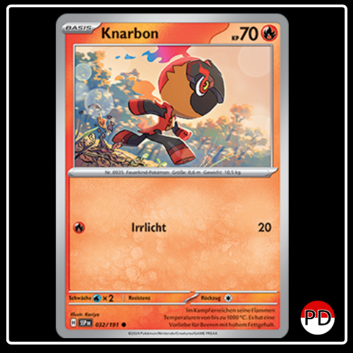 Knarbon 032/191 Pokemon Stürmische Funken Sammelkarten